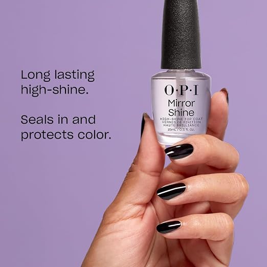 Mirror Shine Top Coat, High Shine & Glossy