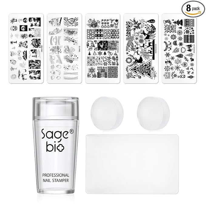 Nail Stamper with 5 Art Plates M