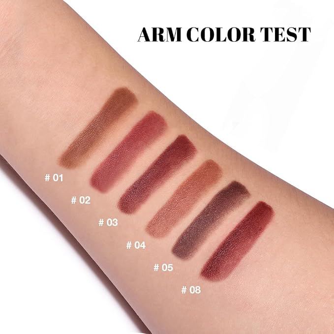 6Pcs-Set01 Warm Brown & Red & Reddish Brown & Nude Brown & Maroon & Dark Wine Red