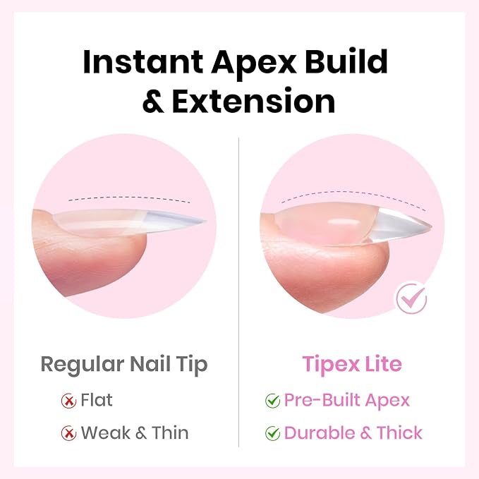 2 - Tipex Lite Nails Kit | Short Almond | 192