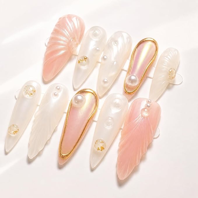 Glossy Pearl Medium Almond
