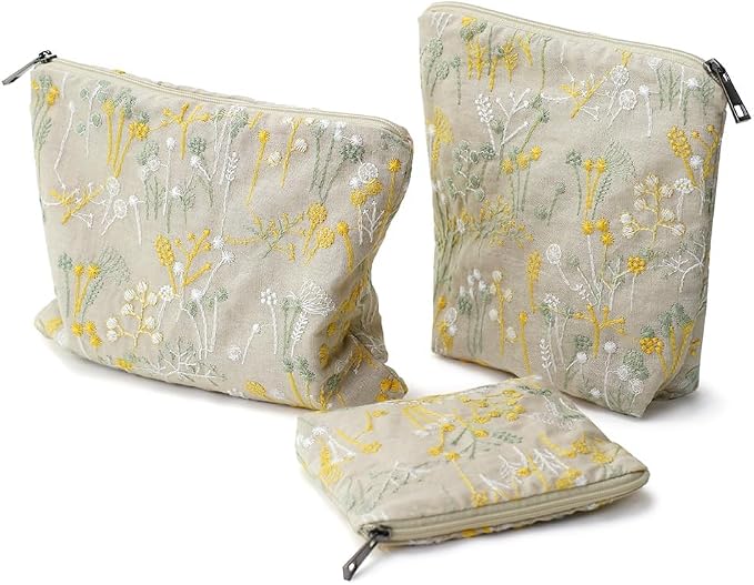 BeigeFlowersEmbroidered/Cotton