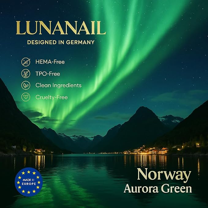 Norway Aurora Green Glitter