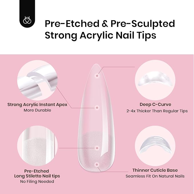 1 - Tipex Nails Only | Long Stiletto | 512