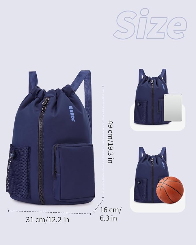 M, Navy Blue