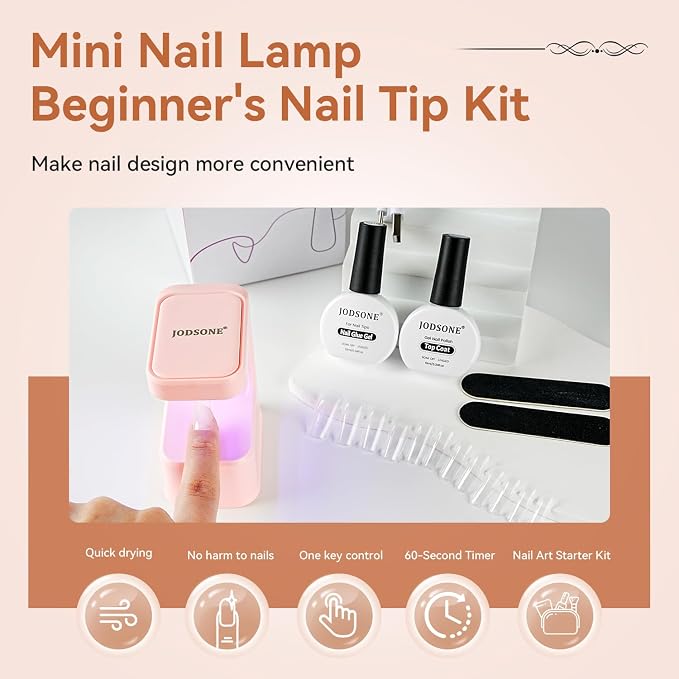 Lamp Clear Nail Tips-Square-1