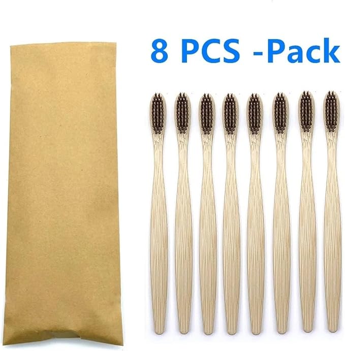 8pcs Brown Color