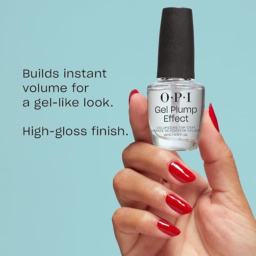 OPI Gel Plump Effect Top Coat, Plumping & Volumizing