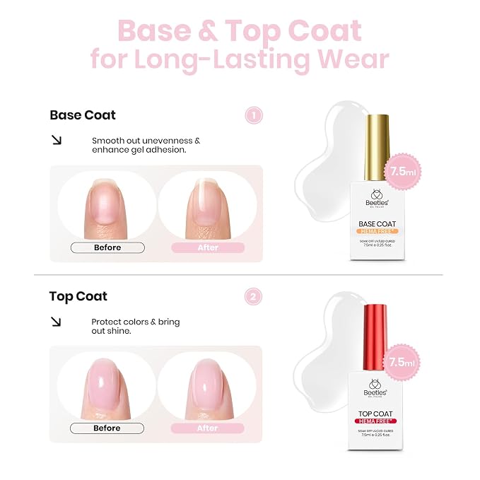 B2-HEMA Free|Clear Sheer Pink & White