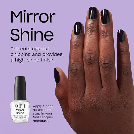 Mirror Shine Top Coat, High Shine & Glossy