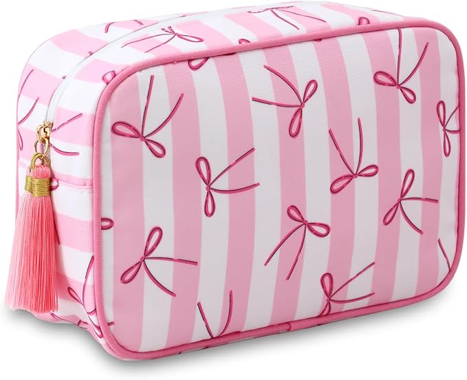 Pink Stripe Bow