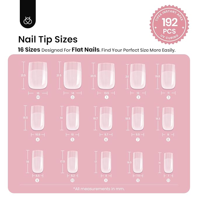 1 - Tipex Nails Only | Short Square | 192