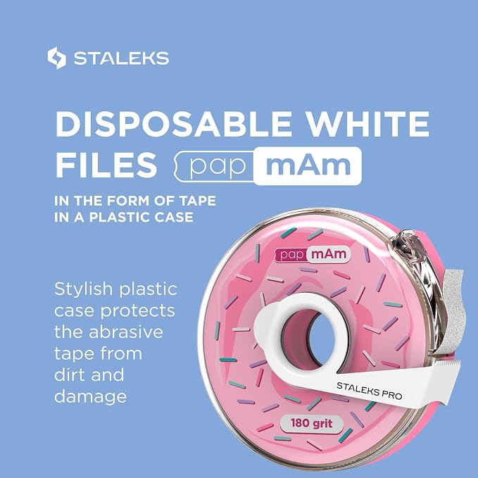 Glueless Abrasive Tape (Papmam) in Plastic Case, 180 Grit