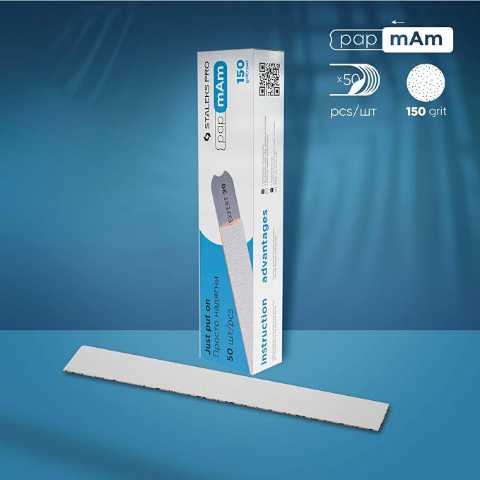 Papmam Glueless Abrasive Covers Without Foam Layer, 150 Grit