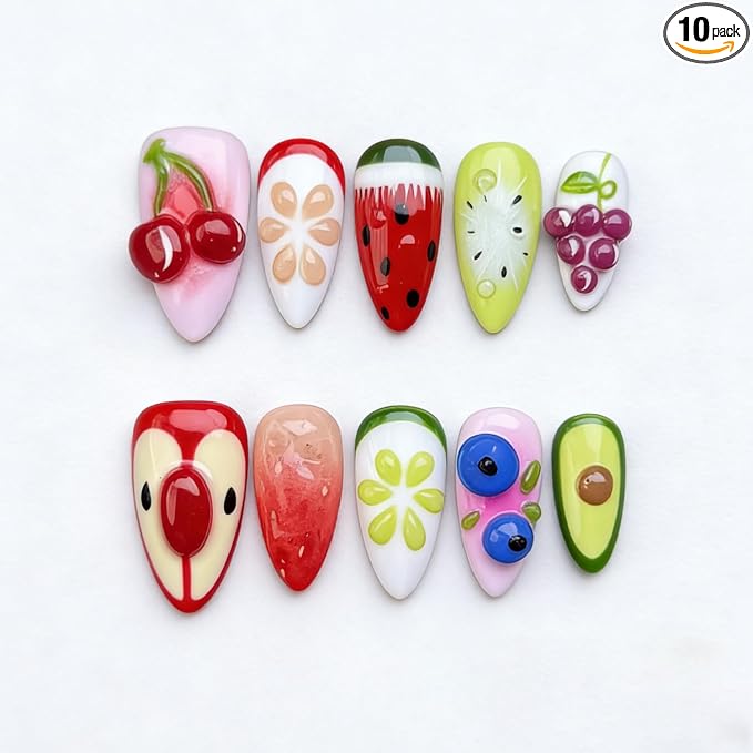 Handmade Almond Nails 37