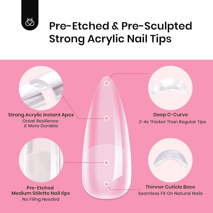 3 - Tipex Nails Kit | Short Almond | 224