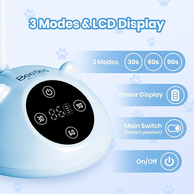 Blue Meowgic BluePurr Mini UV Nail Lamp