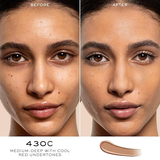 430C: For medium/deep skin with cool/red undertones