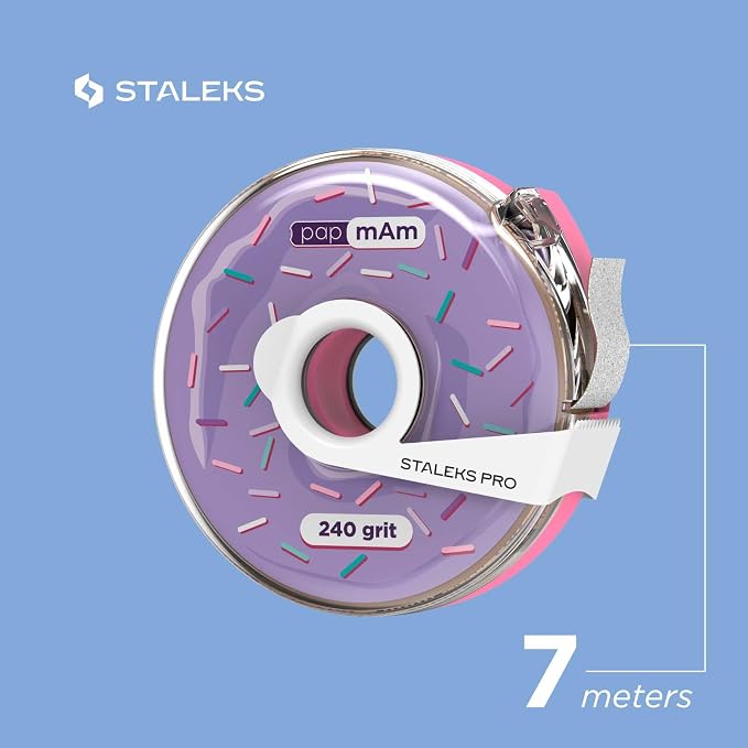 Glueless Abrasive Tape (Papmam) in Plastic Case, 240 Grit