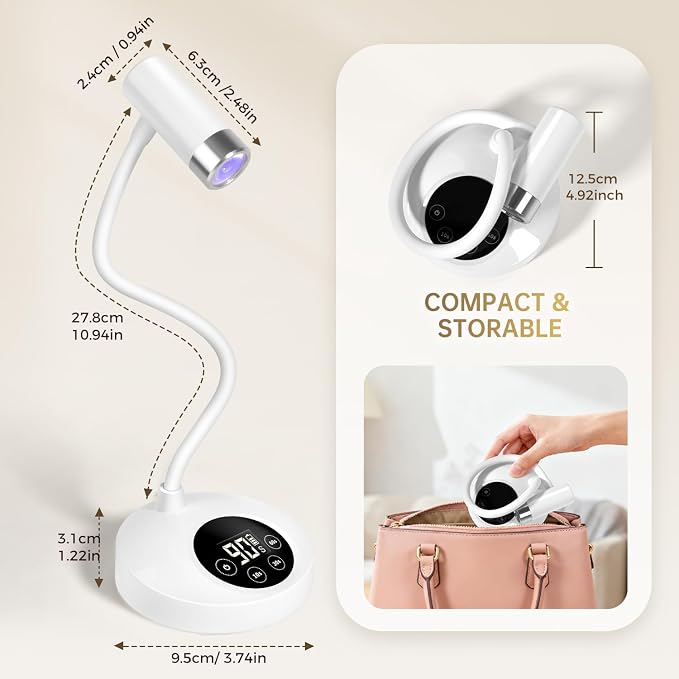 BB-White Gooseneck UV LED Nail Lamp
