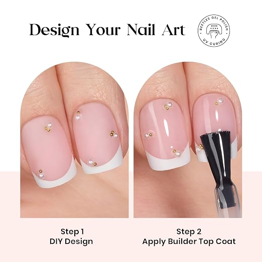 C - Press On Nail Kit | Extra Short Square | Pink French