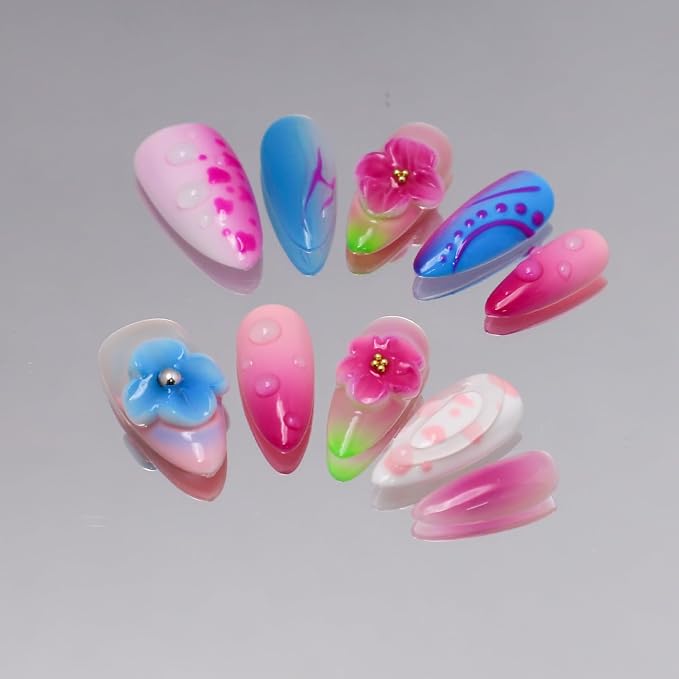 Handmade Almond Nails 40