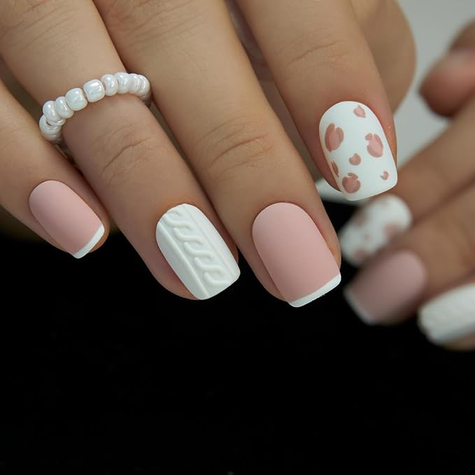 Cozy Knit Leopard Pink
