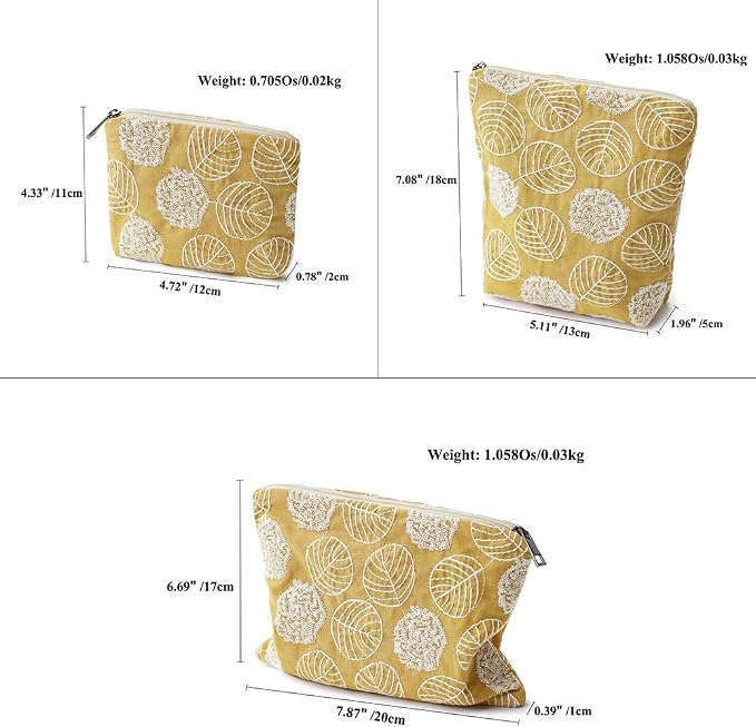 YellowLeafEmbroidered/Cotton