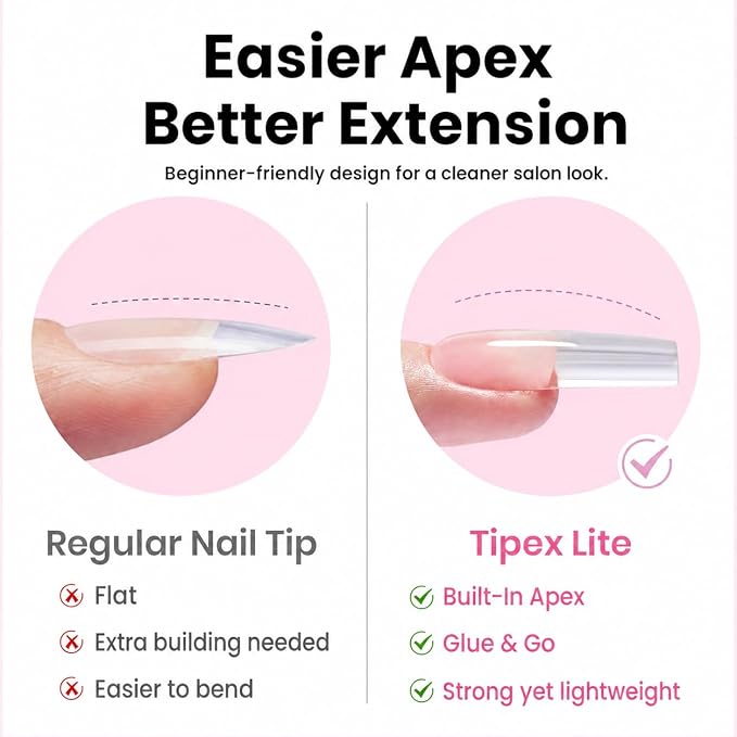 0 - Tipex Lite Nails Only | Long Square | 256