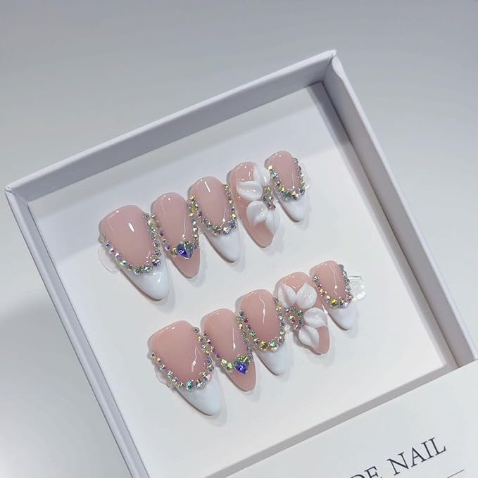 Handmade Almond Nails 12