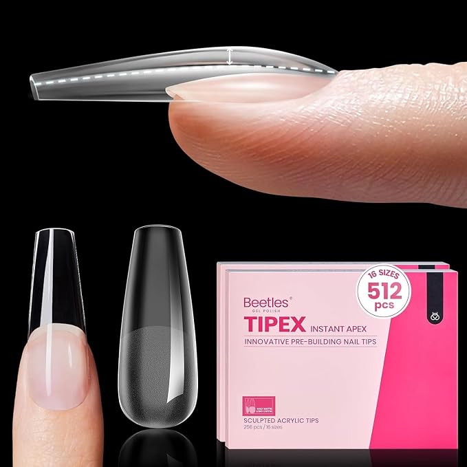0N-Coffin Long 512pcs (Tipex Nail Tips)