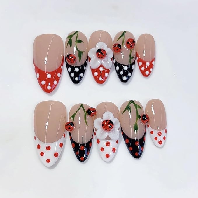 Handmade Almond Nails 8