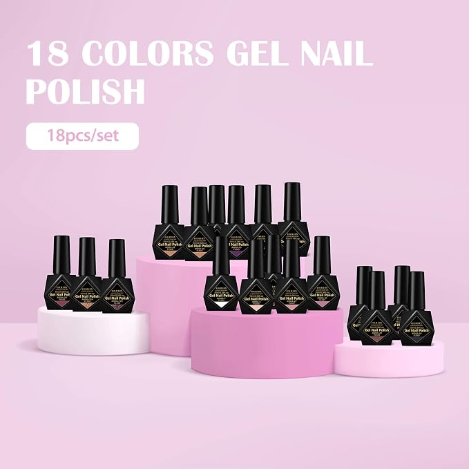 18 PCS Gel Nail Polish - 02