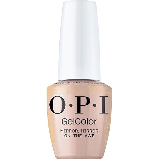 Mirror, Mirror on the Awe | Semi-Sheer Pastel Peach with Gold Shimmer
