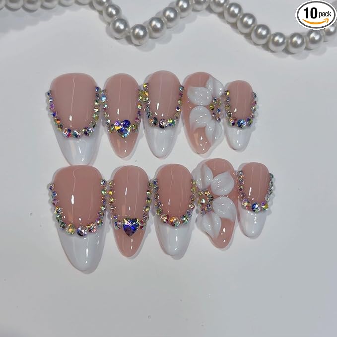 Handmade Almond Nails 12