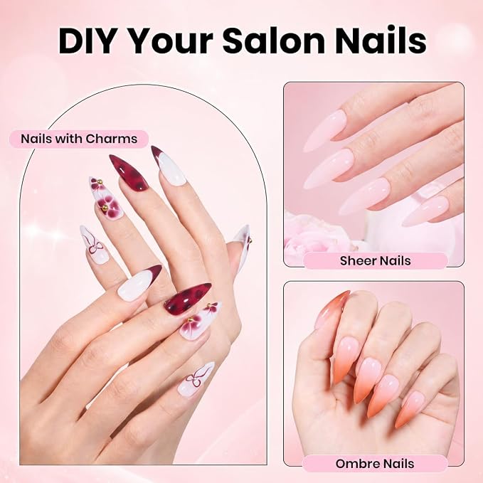 4 - Tipex Nails Kit | Medium Stiletto | 224