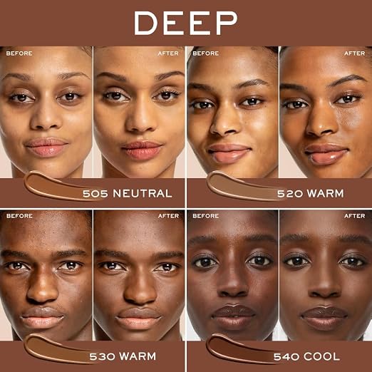 530W: For deep skin with warm/golden/red undertones
