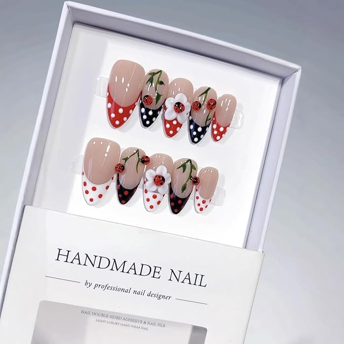 Handmade Almond Nails 8