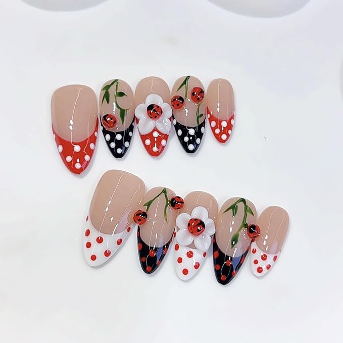 Handmade Almond Nails 8