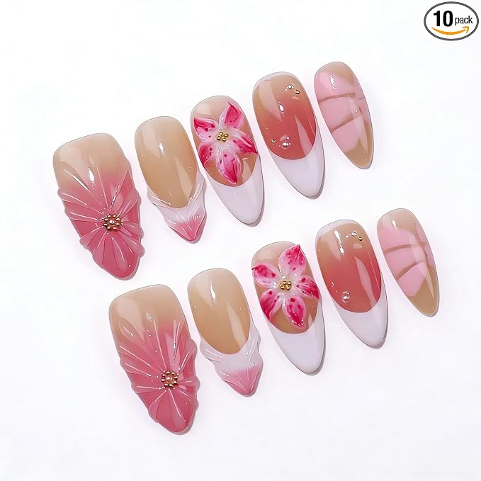Handmade Almond Nails 32