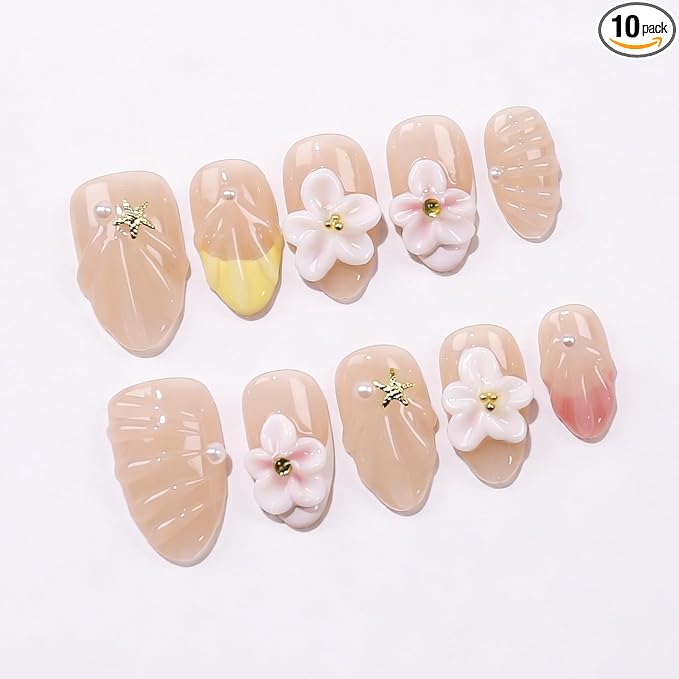 Handmade Almond Nails 22