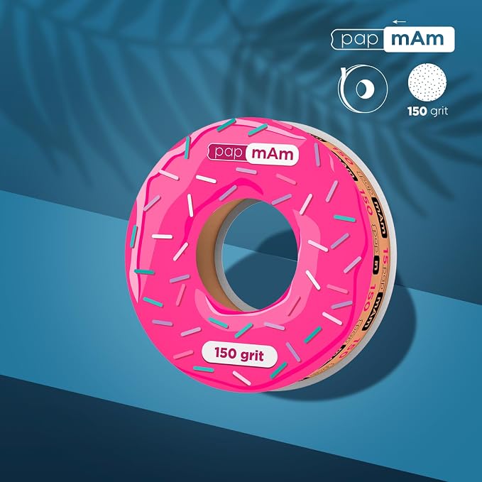 Glueless Abrasive Tape (Papmam) Spare Block, 150 Grit