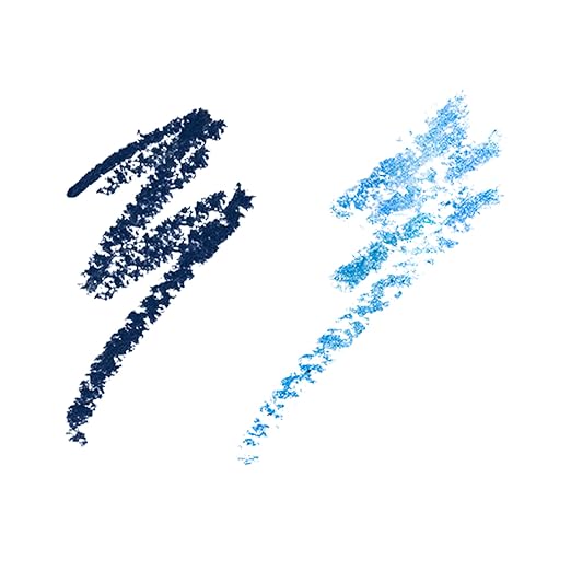 Super Blue - radiant blue shimmer, matte deep navy