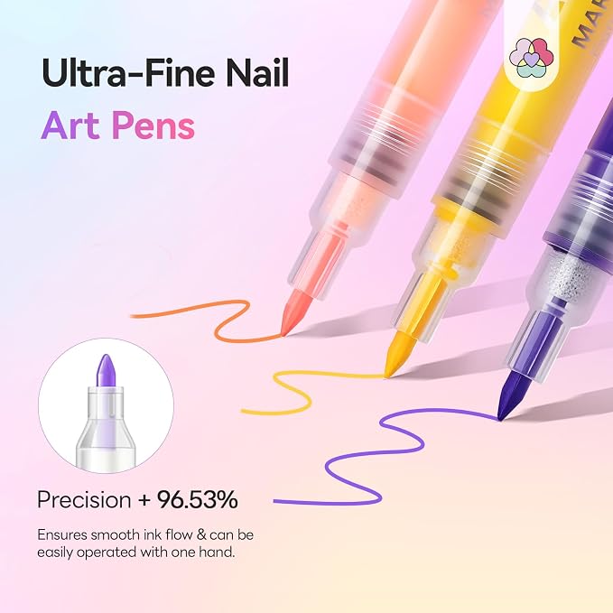 48 Colors Nail Art Markers Set