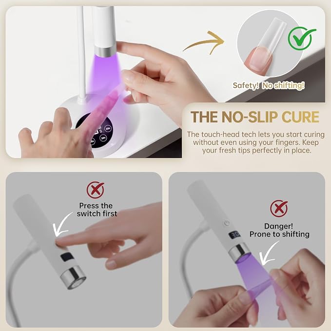 BB-White Gooseneck UV LED Nail Lamp
