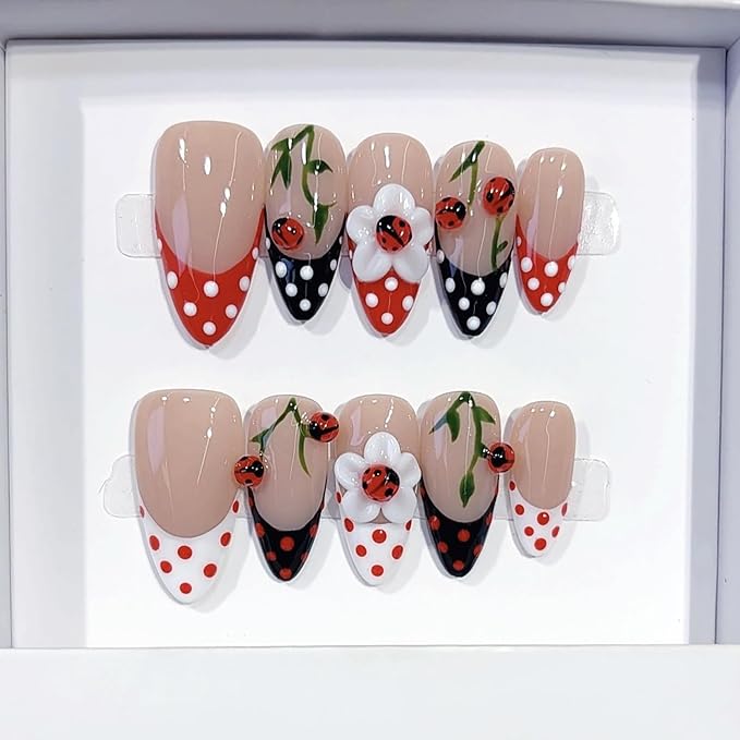 Handmade Almond Nails 8