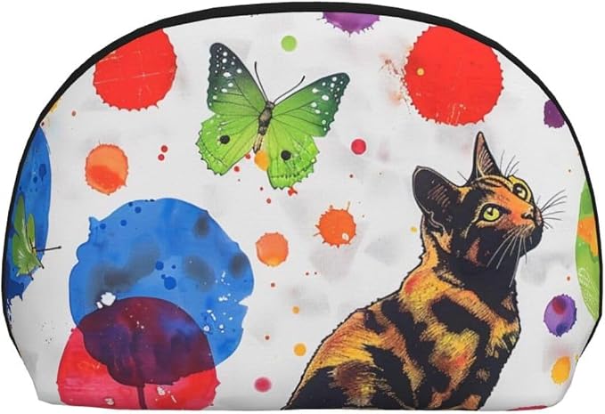 Butterfly Polka Dot and Cat