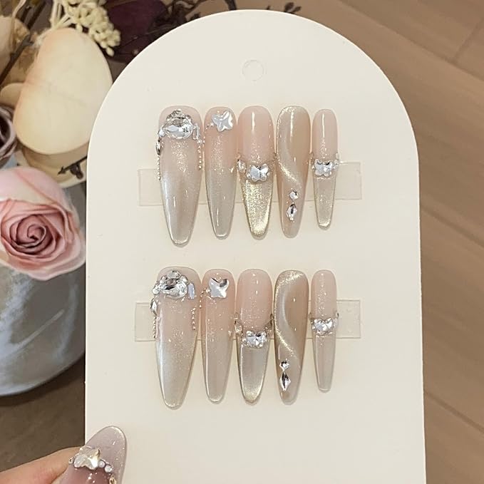 clear nail rhinestones