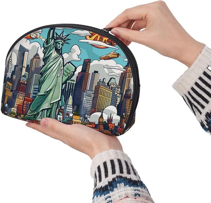 Cartoon Cute New York Theme Art