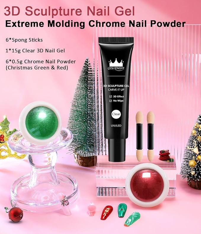 Gold Silver White Red Chrome Powder